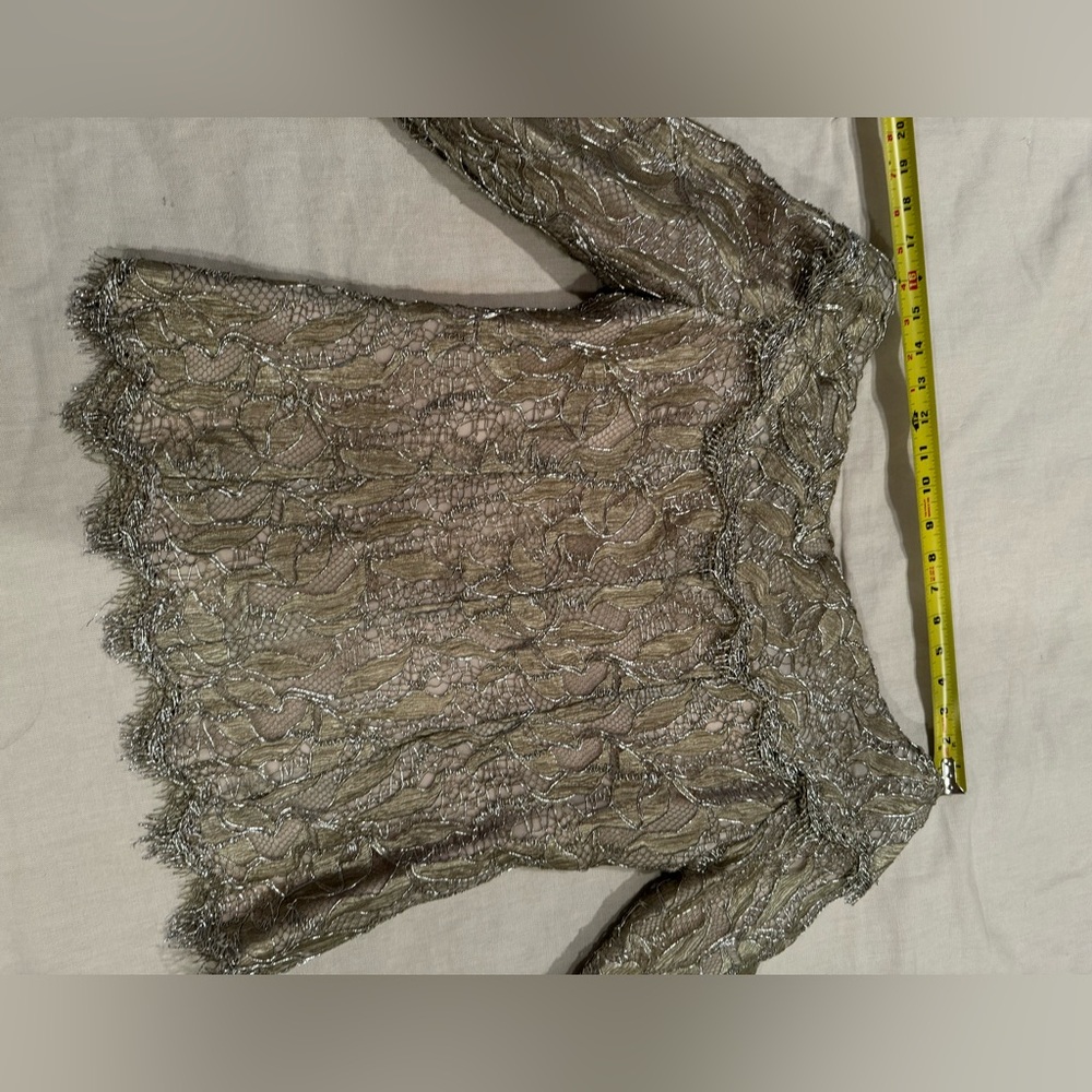 Luisa Beccaria gold lace jacket and skirt size 46 - Picture 11 of 16